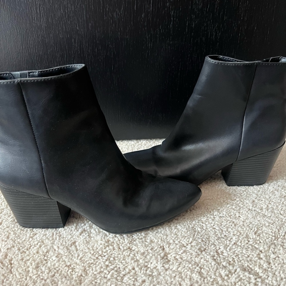 Black ankle boots